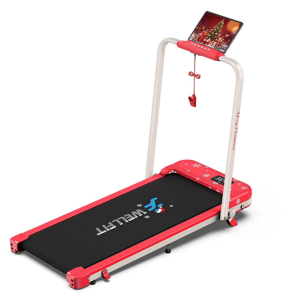 TM037 Christmas Edition-10% Incline Folding Treadmill