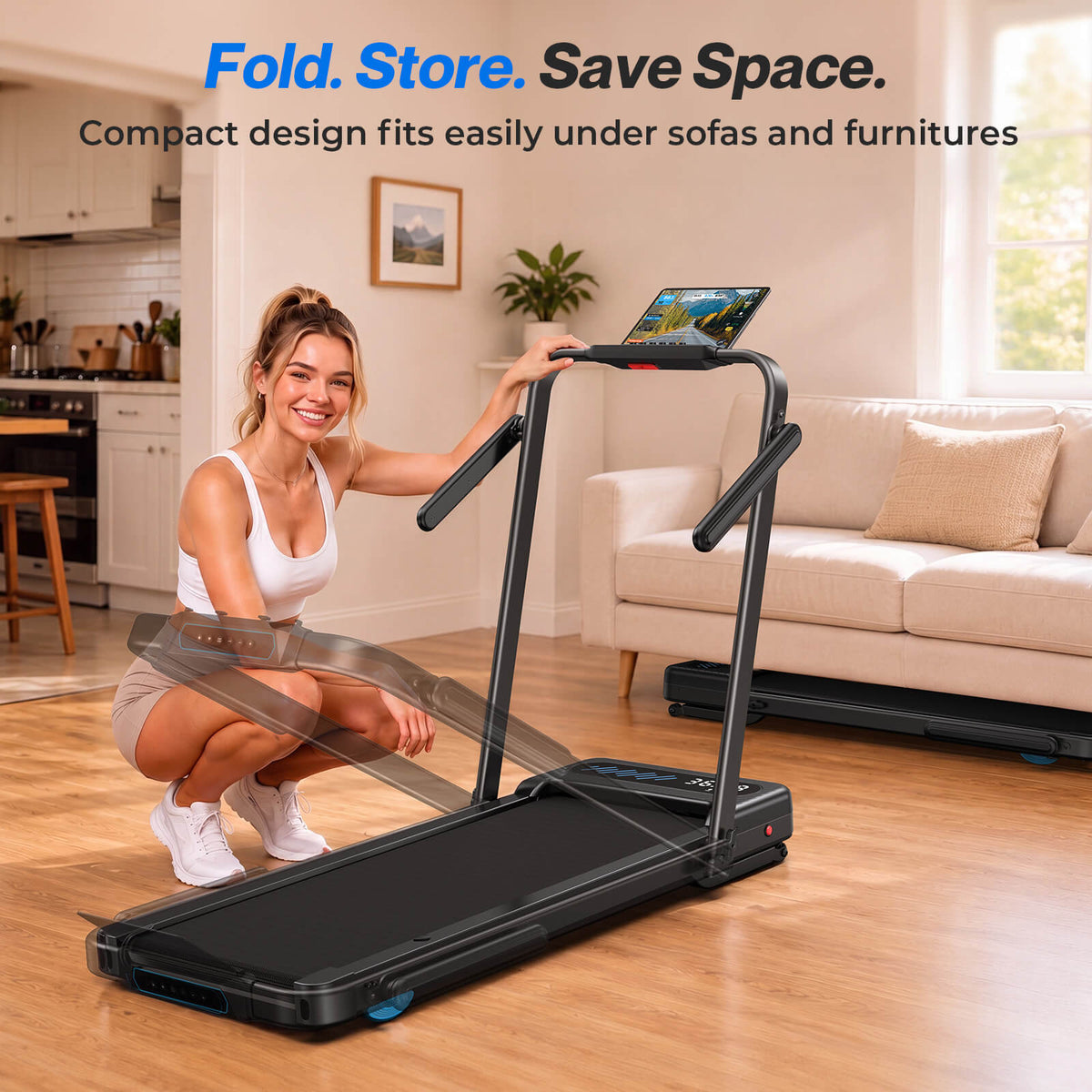 TM037 Pro Folding 12% Auto Incline Treadmill Powered by Bosch® Motor