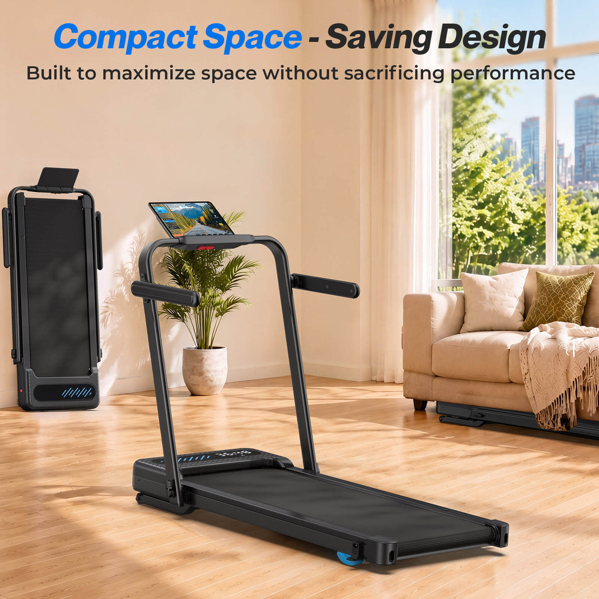 TM037 Pro Folding 12% Auto Incline Treadmill Powered by Bosch® Motor