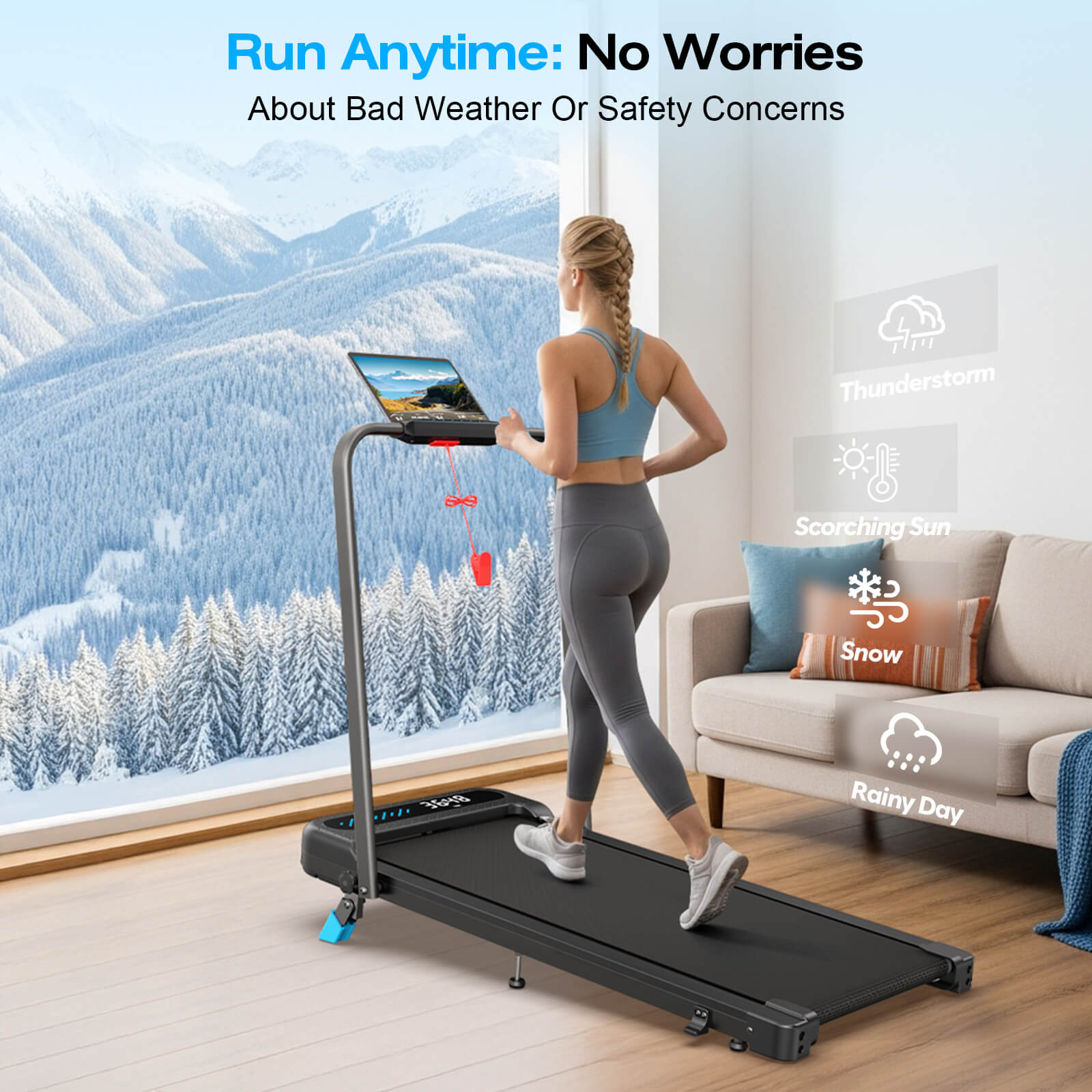 [New]TM037  Folding Treadmill With Incline For Home Use