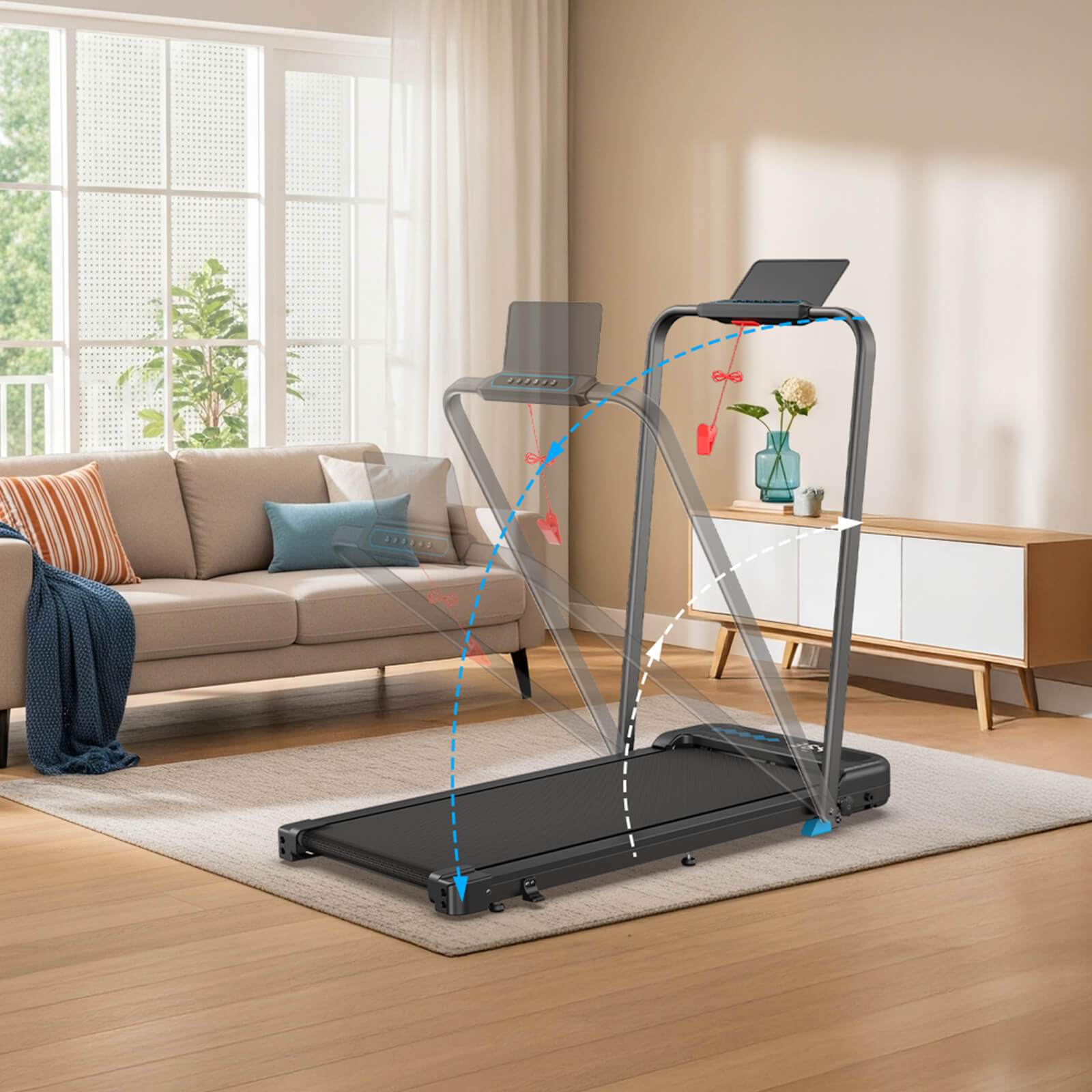[New]TM037  Folding Treadmill With Incline For Home Use