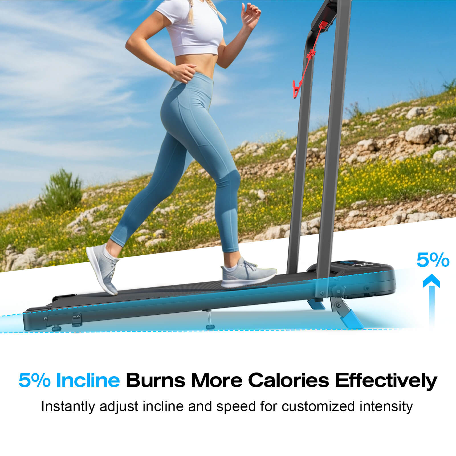 [New]TM037  Folding Treadmill With Incline For Home Use