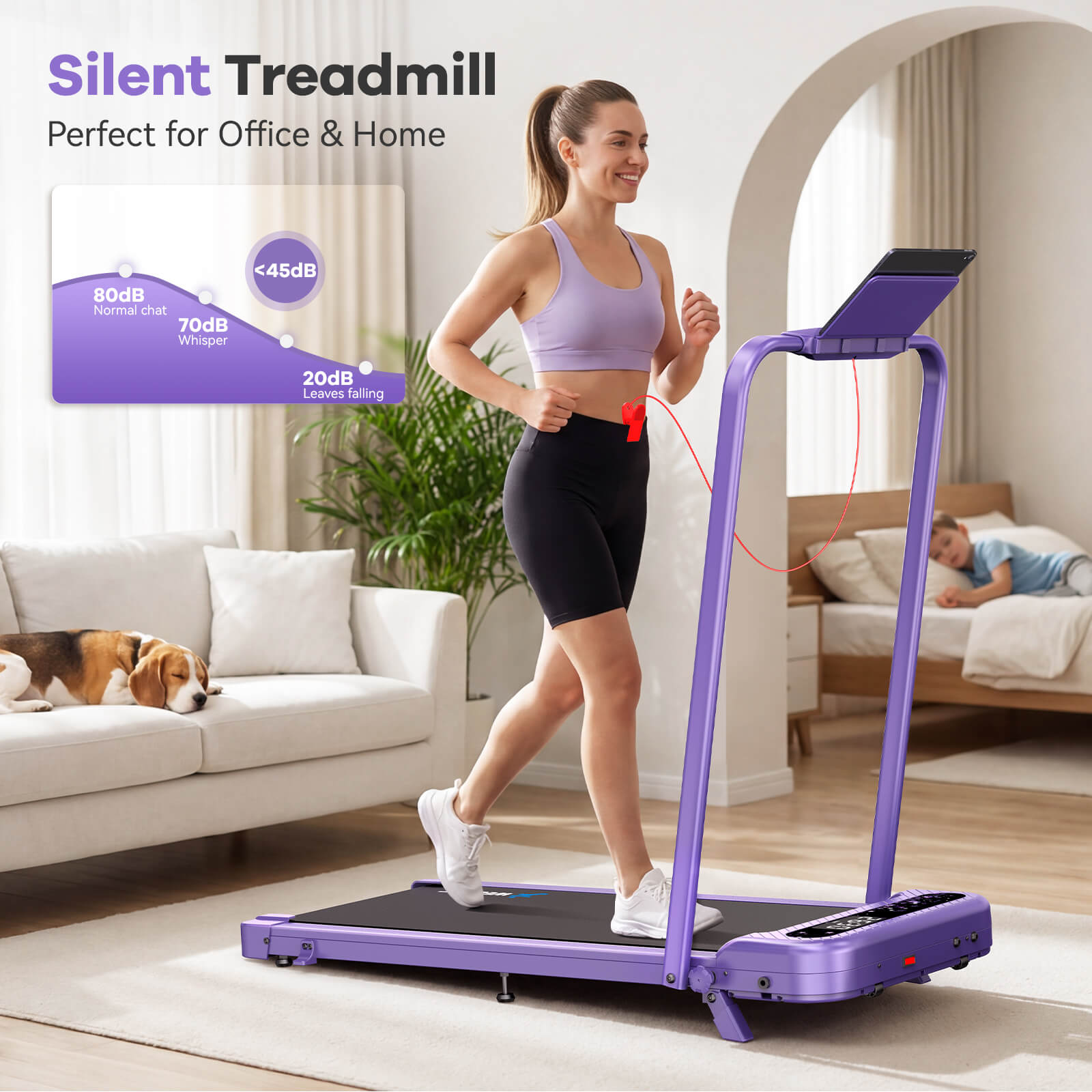 [Mother's Day Limited Edition] TM037 Fold Flat Treadmill With Gift Package