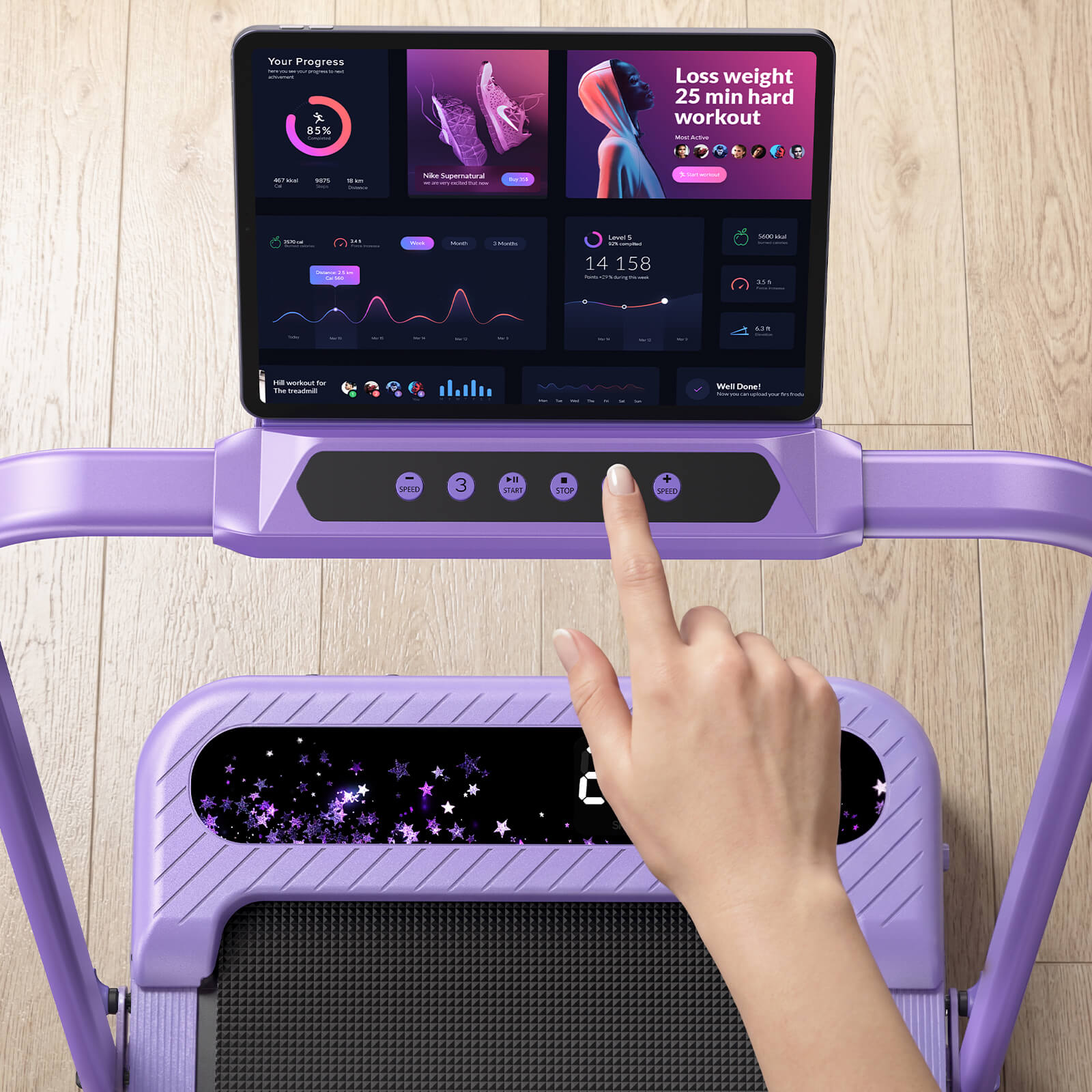 [Mother's Day Limited Edition] TM037 Fold Flat Treadmill With Gift Package