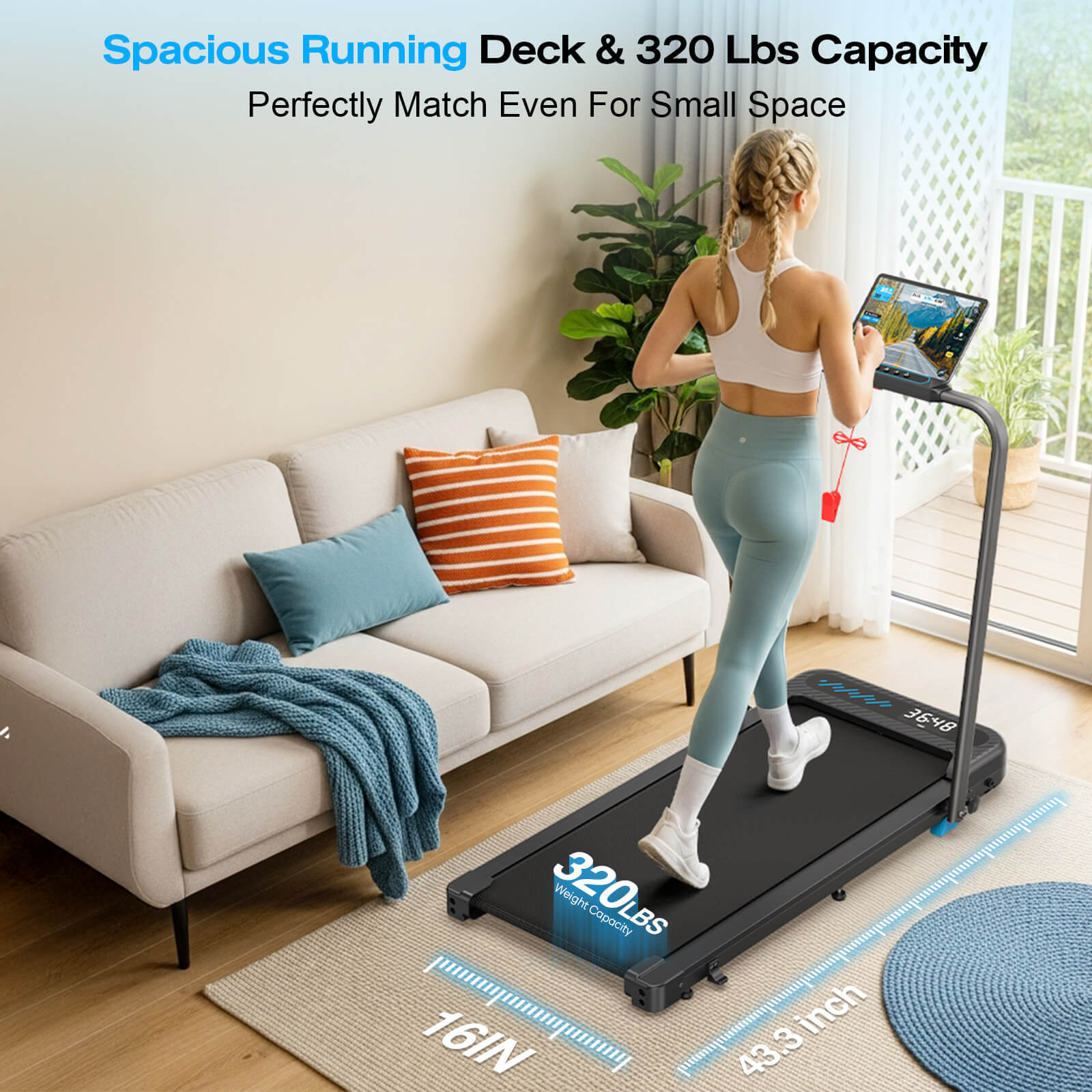 [New]TM037  Folding Treadmill With Incline For Home Use