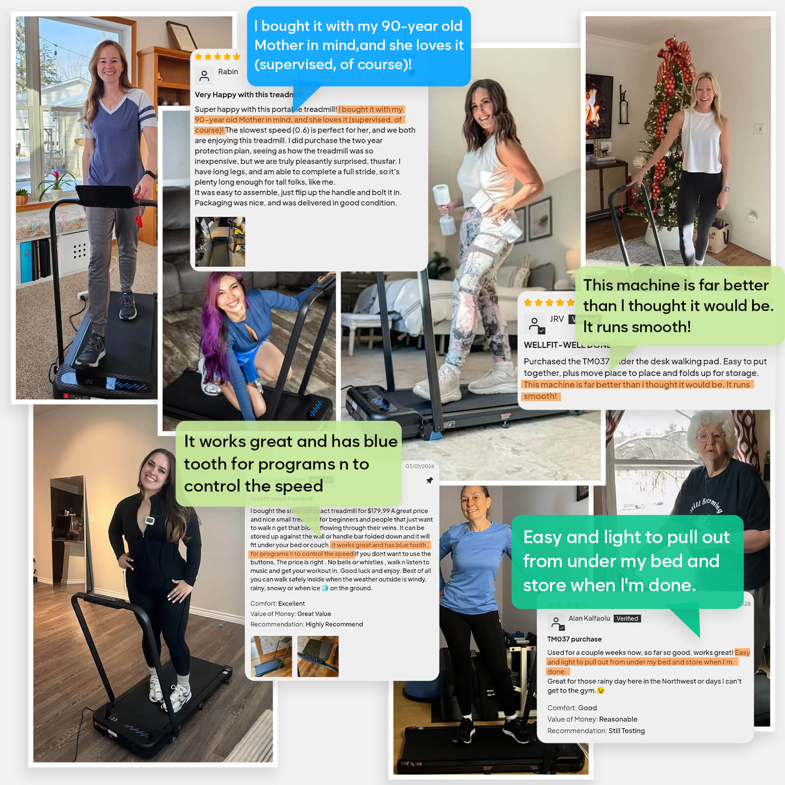 [Best Seller]TM037  Folding Treadmill With Incline 320LBS Capacity