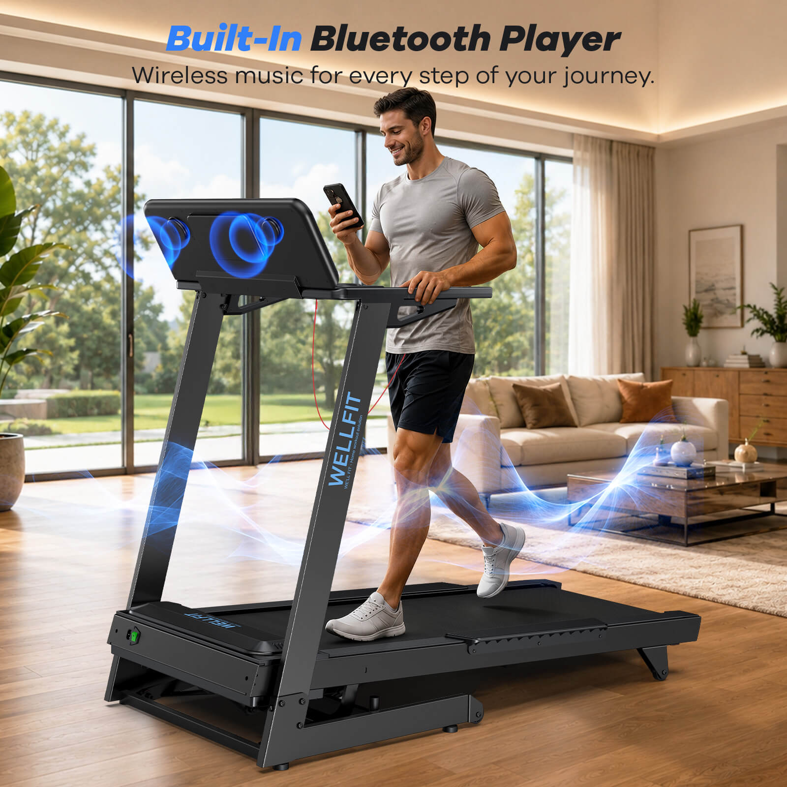 [New] TM029 FOLD-Foldable Heavy Duty Treadmill With 15% Auto Incline