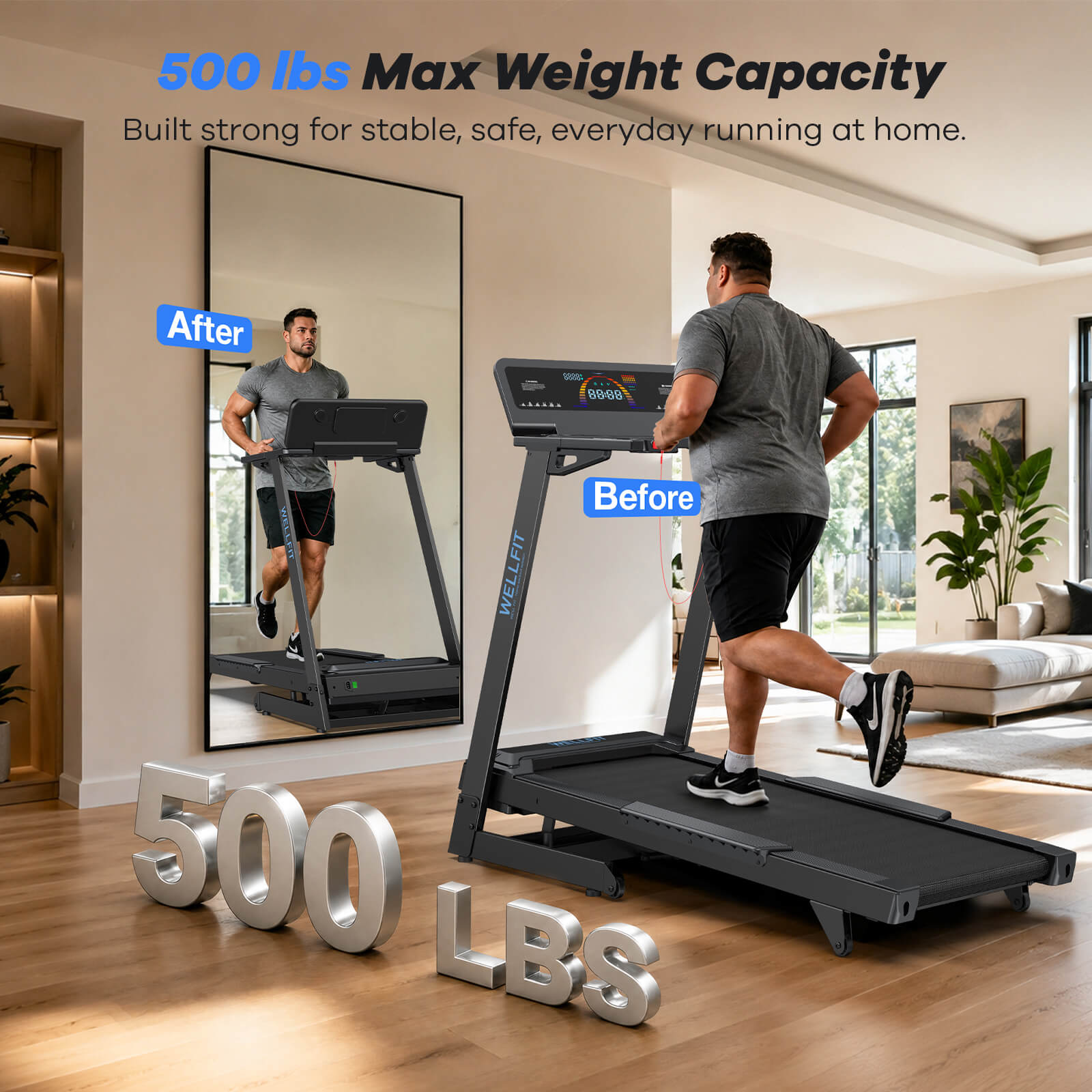 [New] TM029 FOLD-Foldable Heavy Duty Treadmill With 15% Auto Incline