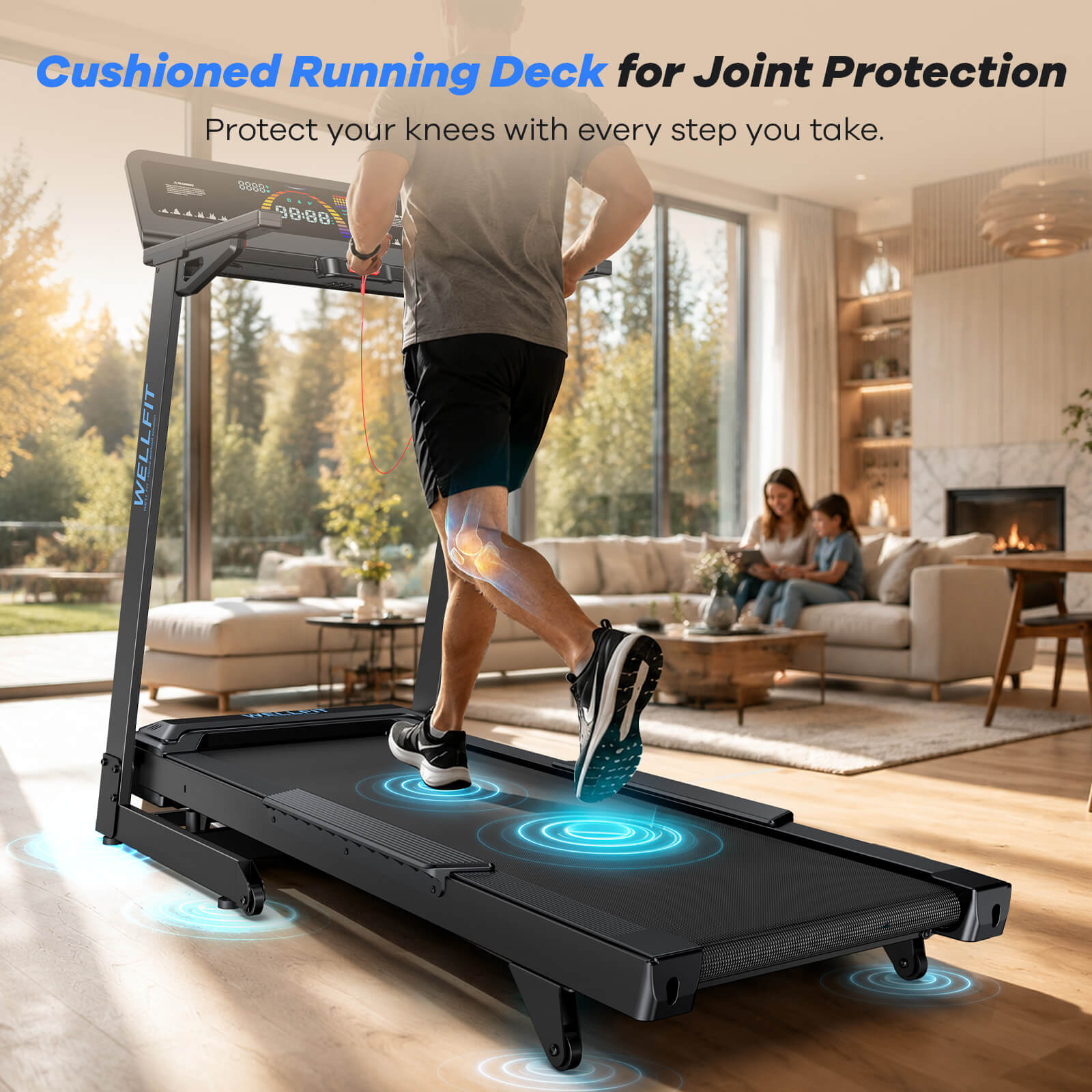 [New] TM029 FOLD-Foldable Heavy Duty Treadmill With 15% Auto Incline