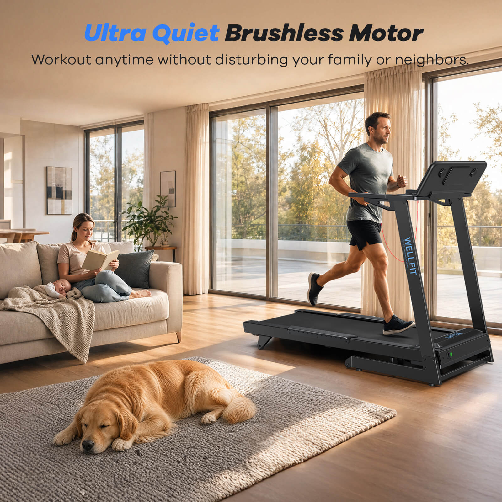 New] TM029 FOLD-Foldable Heavy Duty Treadmill With 15% Auto Incline