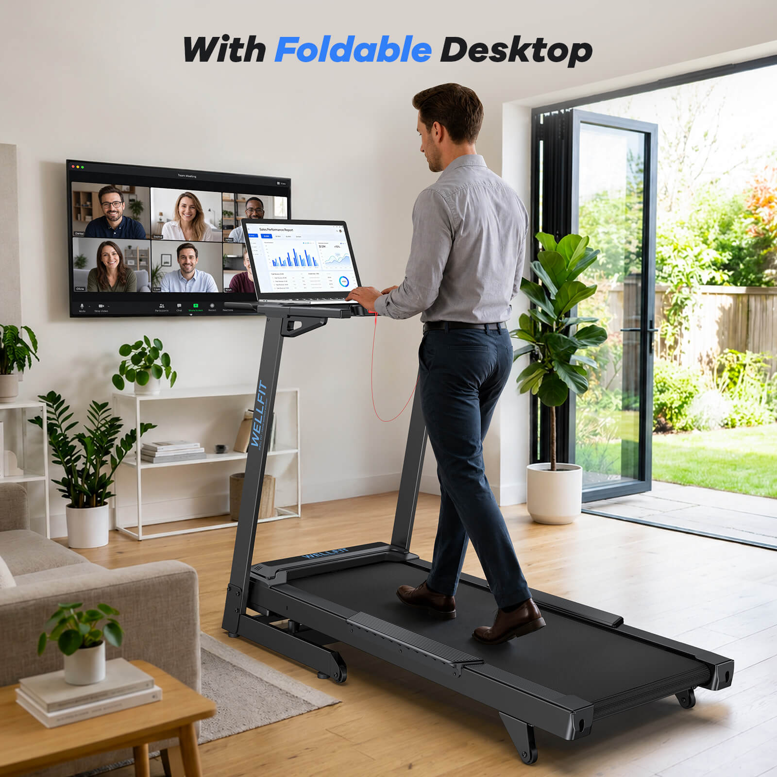 New] TM029 FOLD-Foldable Heavy Duty Treadmill With 15% Auto Incline