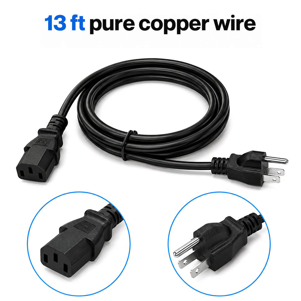 WELLFIT Treadmill 13 Feet Extension Power Cord