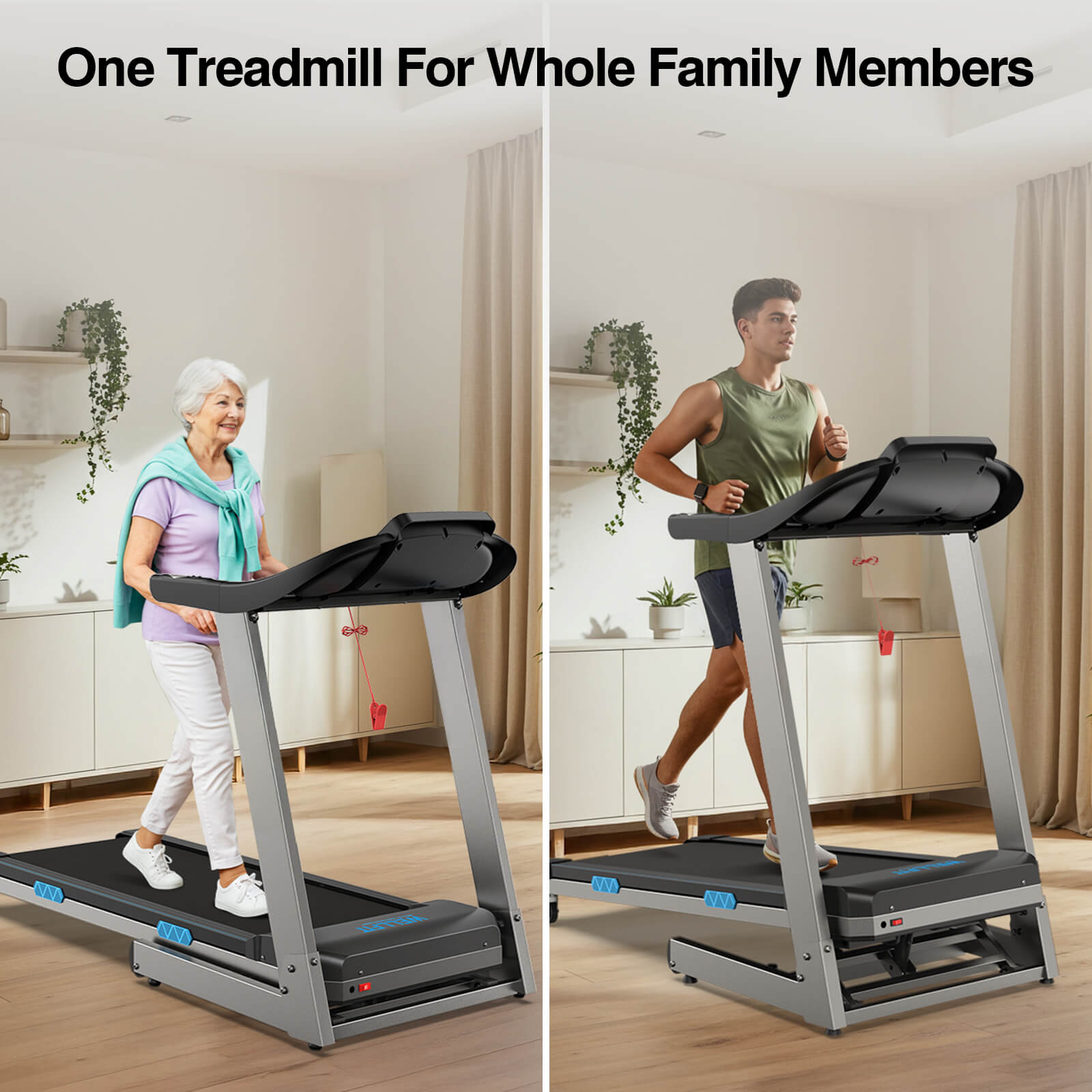 [2026]TM007 Foldable Auto 15% Incline Treadmill 400 LBS Capacity