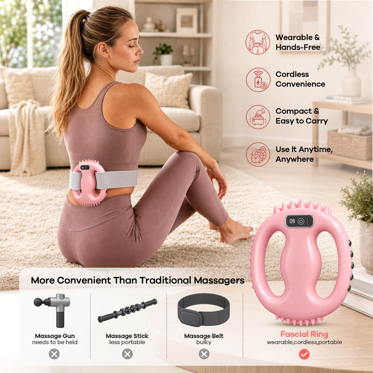 WELLFIT Multi Functional Vibrating Fascial Ring